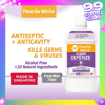 PEARLIE WHITE® Defenze Antiseptic Fluoride Mouth Rinse 750ml
