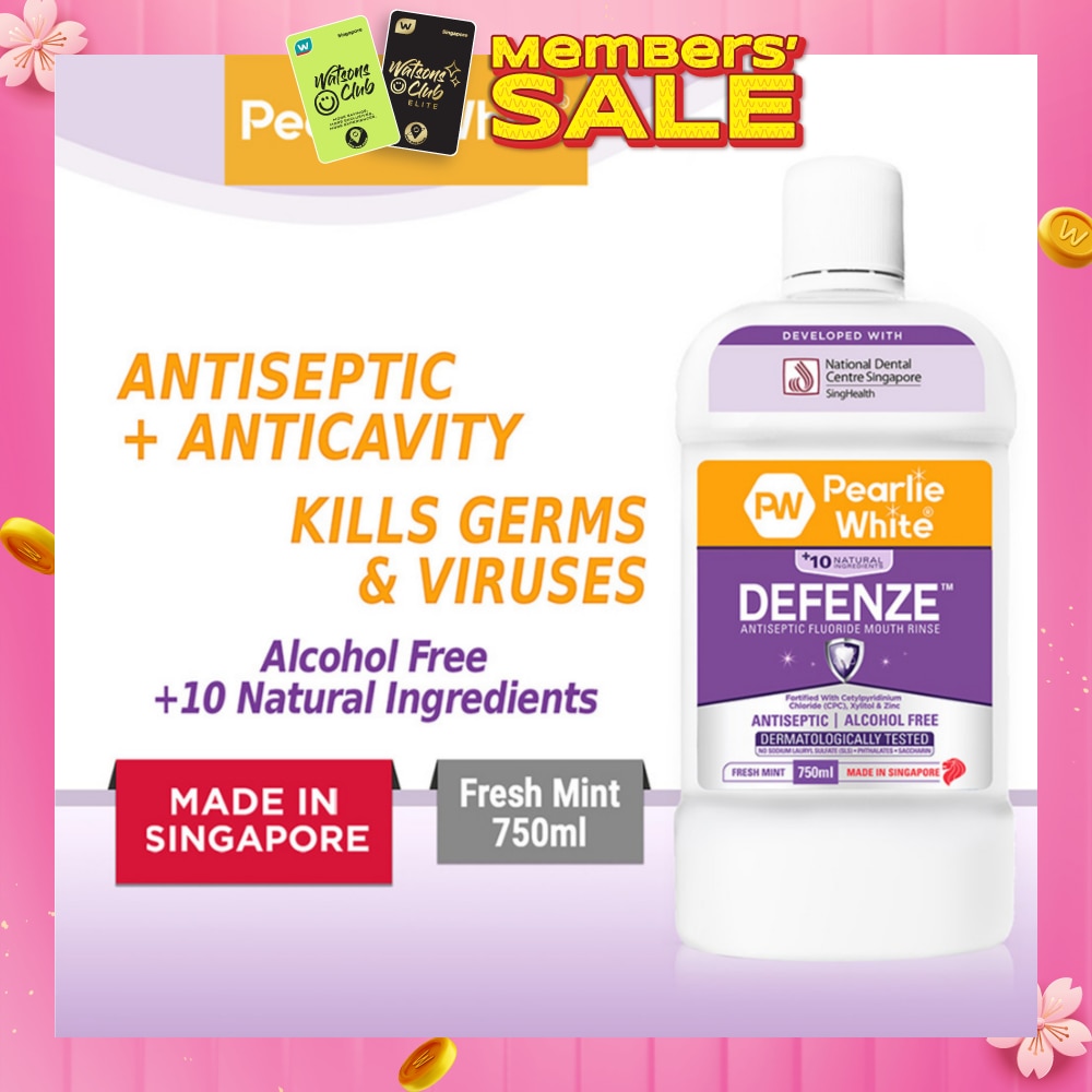 Defenze Antiseptic Fluoride Mouth Rinse 750ml