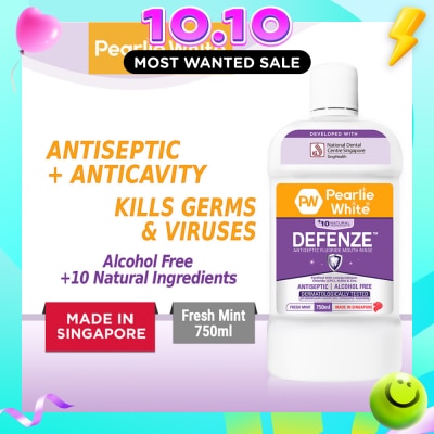 PEARLIE WHITE® Defenze Antiseptic Fluoride Mouth Rinse 750ml image