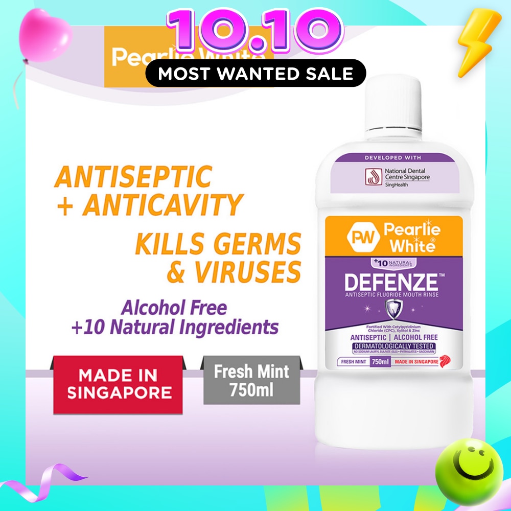 Defenze Antiseptic Fluoride Mouth Rinse 750ml image