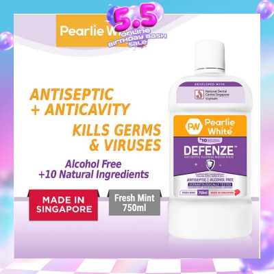 PEARLIE WHITE® - Defenze Antiseptic Fluoride Mouth Rinse 750ml