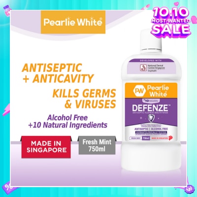 PEARLIE WHITE® Defenze Antiseptic Fluoride Mouth Rinse 750ml