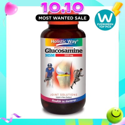 HOLISTIC WAY Glucosamine 1500mg + MSM 90 Capsules image