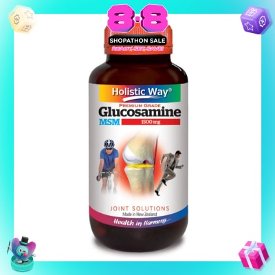 HOLISTIC WAY - Glucosamine 1500mg + MSM 90 Capsules