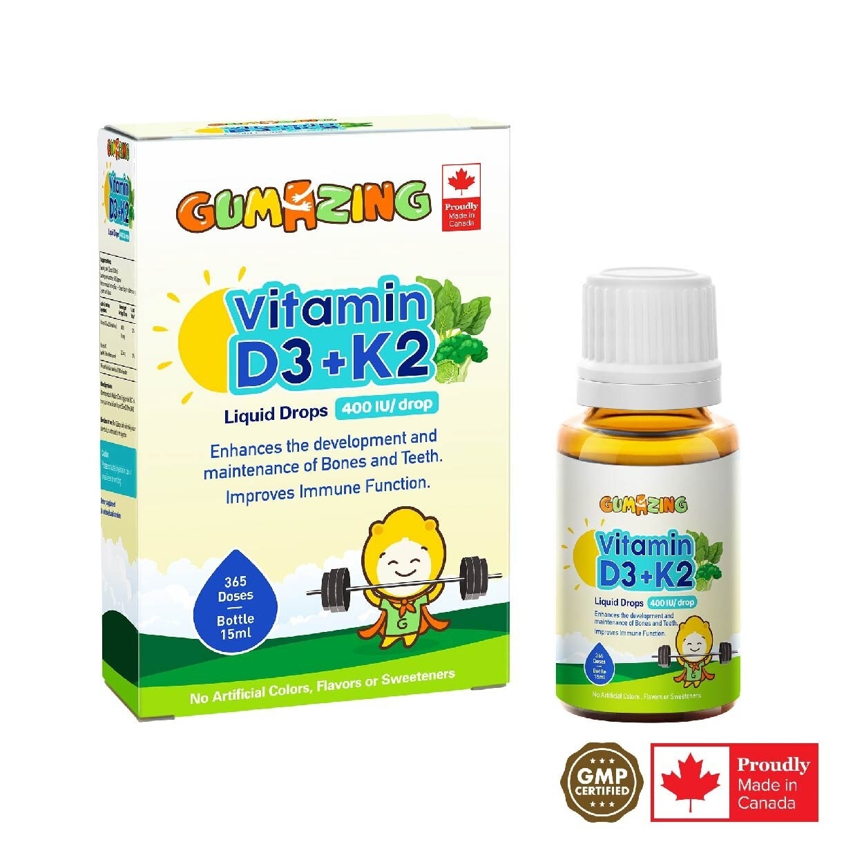 Gummies for Kids Essential Combo Packset consists Calcium & Vitamin D3 60s + Multivitamin 60s