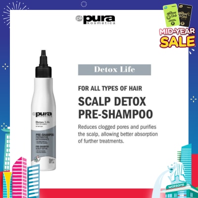 PURA KOSMETICA Detox Life Pre Shampoo (For Scalp Detox) 150ml