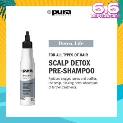 PURA KOSMETICA Detox Life Pre Shampoo (For Scalp Detox) 150ml
