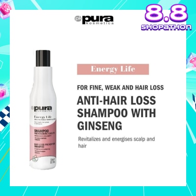 PURA KOSMETICA Energy Life Shampoo (For Anti Hair Loss) 250ml