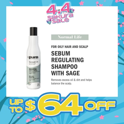 PURA KOSMETICA - Normal Life Shampoo (For Oily Hair & Scalp) 250ml