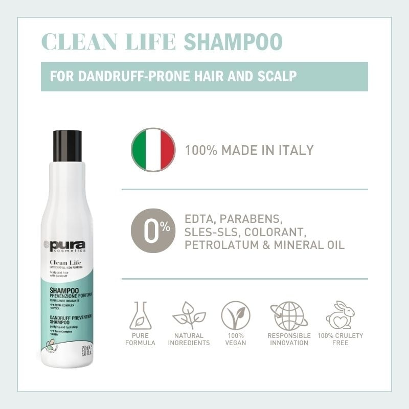 Clean Life Anti Dandruff Shampoo (Soothes Itchy Scalp + Prevents Dandruff) 250ml