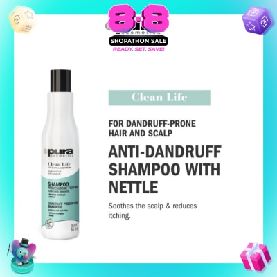 PURA KOSMETICA - Clean Life Anti Dandruff Shampoo (Soothes Itchy Scalp + Prevents Dandruff) 250ml