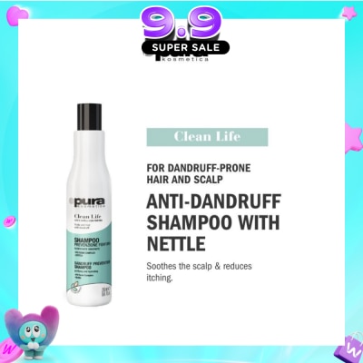 PURA KOSMETICA - Clean Life Anti Dandruff Shampoo (Soothes Itchy Scalp + Prevents Dandruff) 250ml image
