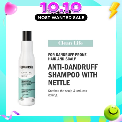 PURA KOSMETICA Clean Life Anti Dandruff Shampoo (Soothes Itchy Scalp + Prevents Dandruff) 250ml image