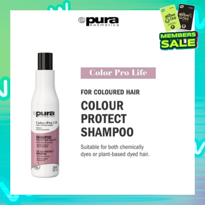 PURA KOSMETICA Color Pro Life Colour Protect Shampoo (For Dyed + Bleached & Coloured Hair) 250ml