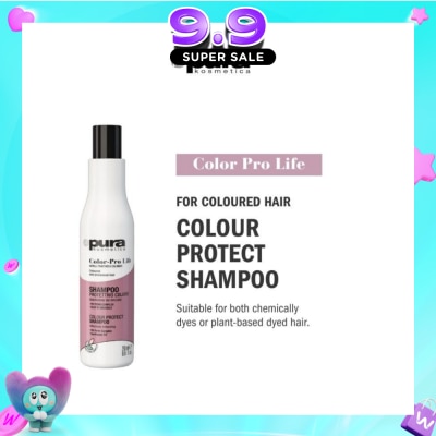 PURA KOSMETICA - Color Pro Life Colour Protect Shampoo (For Dyed + Bleached & Coloured Hair) 250ml image