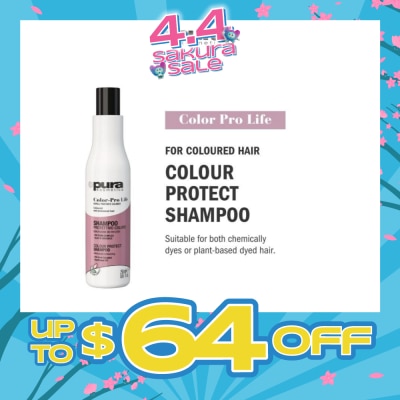 PURA KOSMETICA - Color Pro Life Colour Protect Shampoo (For Dyed + Bleached & Coloured Hair) 250ml