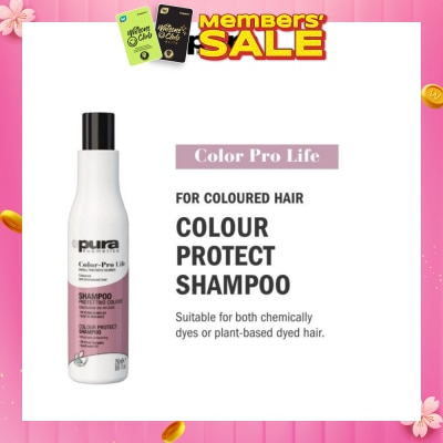 PURA KOSMETICA Color Pro Life Colour Protect Shampoo (For Dyed + Bleached & Coloured Hair) 250ml