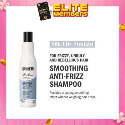 PURA KOSMETICA Silk Life Straight Hair Shampoo (For Smoothing & Anti-Frizz) 250ml