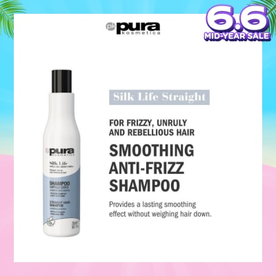 PURA KOSMETICA Silk Life Straight Hair Shampoo (For Smoothing & Anti-Frizz) 250ml