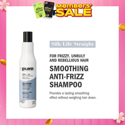 PURA KOSMETICA Silk Life Straight Hair Shampoo (For Smoothing & Anti-Frizz) 250ml