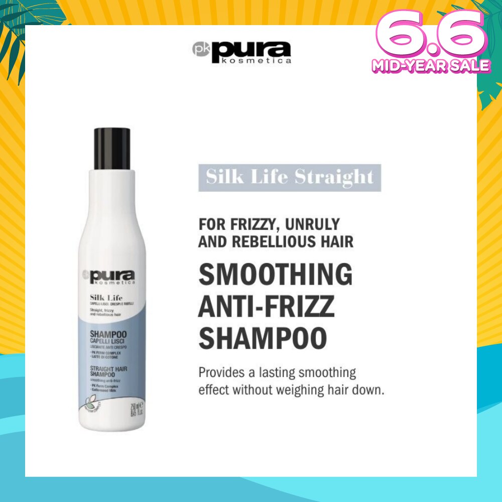 Silk Life Straight Hair Shampoo (For Smoothing & Anti-Frizz) 250ml