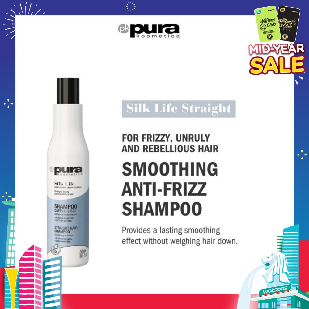 Silk Life Straight Hair Shampoo (For Smoothing & Anti-Frizz) 250ml