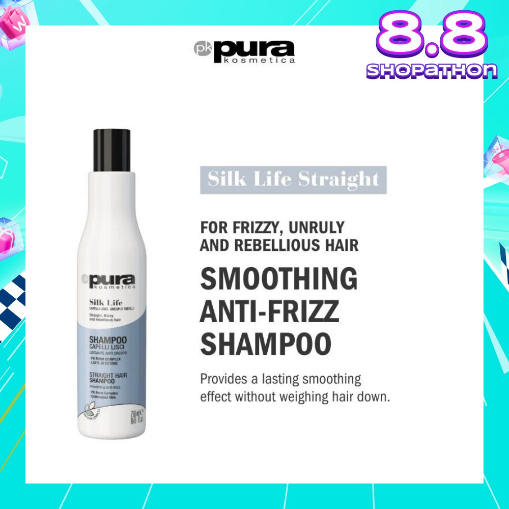 Silk Life Straight Hair Shampoo (For Smoothing & Anti-Frizz) 250ml