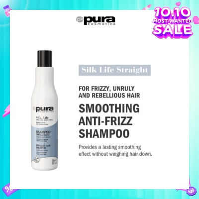 PURA KOSMETICA Silk Life Straight Hair Shampoo (For Smoothing & Anti-Frizz) 250ml