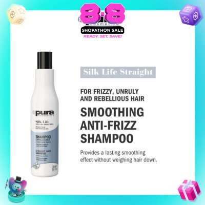 PURA KOSMETICA - Silk Life Straight Hair Shampoo (For Smoothing & Anti-Frizz) 250ml