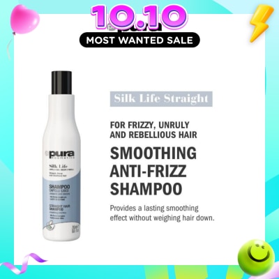 PURA KOSMETICA Silk Life Straight Hair Shampoo (For Smoothing & Anti Frizz) 250ml image