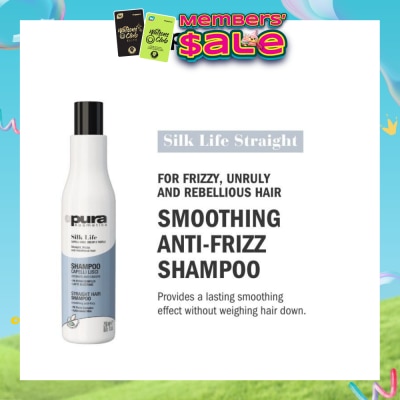 PURA KOSMETICA - Silk Life Straight Hair Shampoo (For Smoothing & Anti-Frizz) 250ml