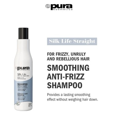 PURA KOSMETICA Silk Life Straight Hair Shampoo (For Smoothing & Anti-Frizz) 250ml