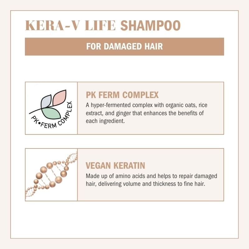 Kera-V Life Damaged Hair Shampoo (For Damaged Hair) 250ml