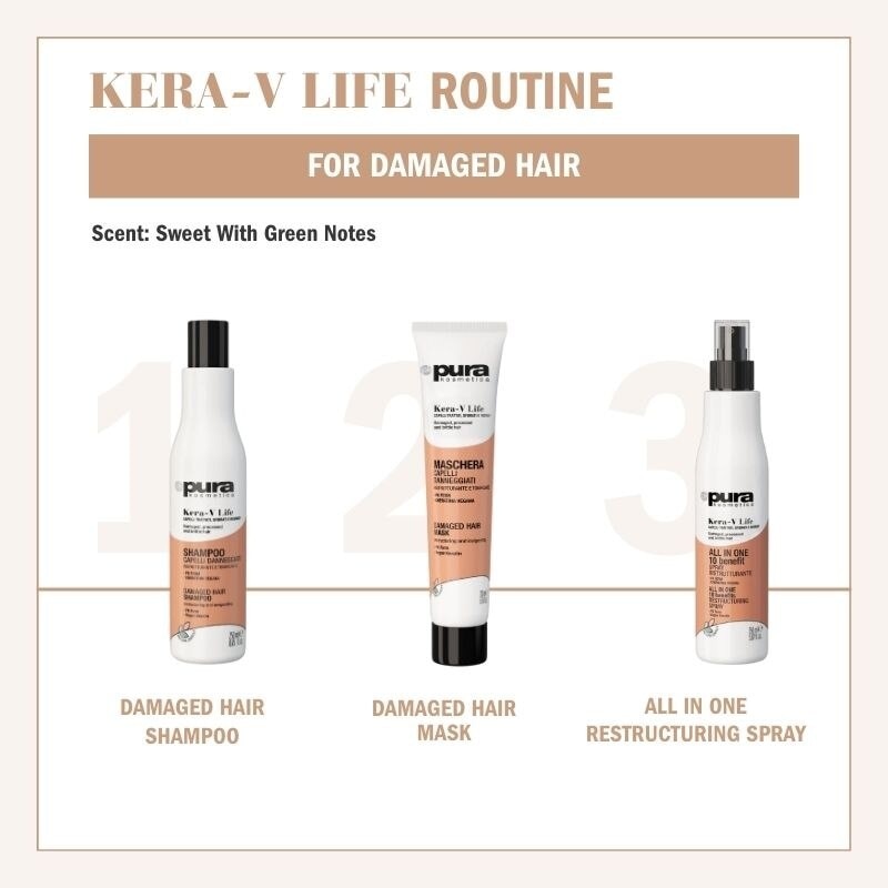 Kera-V Life Damaged Hair Shampoo (For Damaged Hair) 250ml