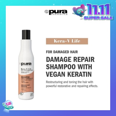 PURA KOSMETICA Kera-V Life Damaged Hair Shampoo (For Damaged Hair) 250ml