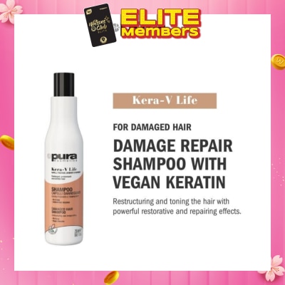 PURA KOSMETICA Kera-V Life Damaged Hair Shampoo (For Damaged Hair) 250ml