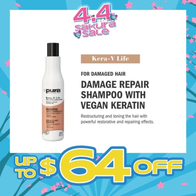 PURA KOSMETICA - Kera-V Life Damaged Hair Shampoo (For Damaged Hair) 250ml