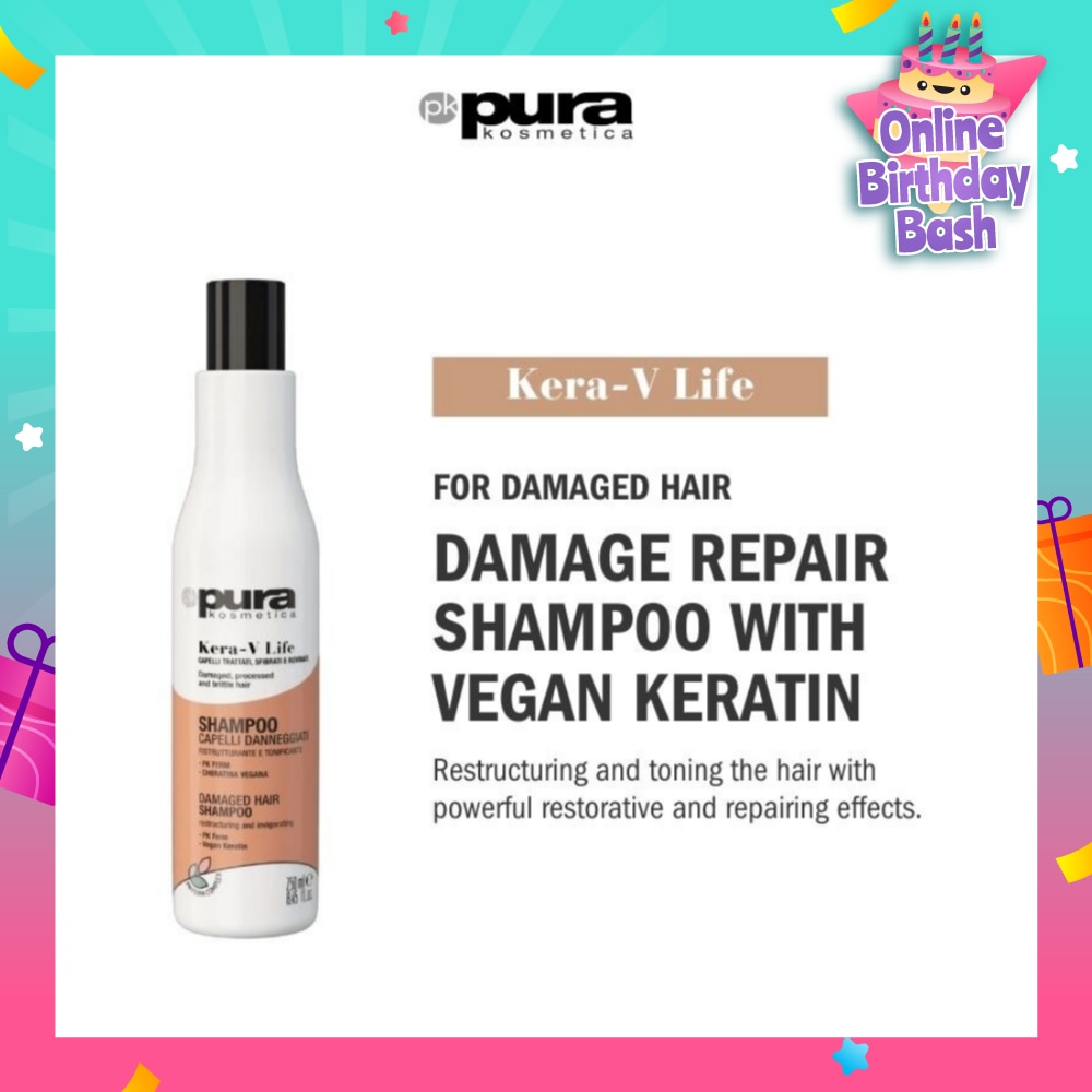 Kera-V Life Damaged Hair Shampoo (For Damaged Hair) 250ml