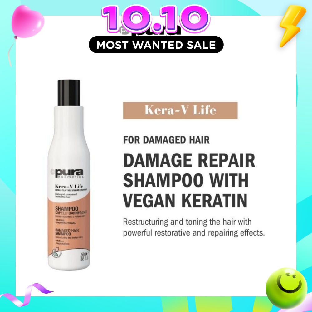 Kera V Life Damaged Hair Shampoo (For Damaged Hair) 250ml image