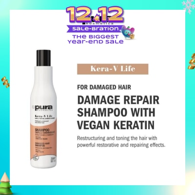 PURA KOSMETICA Kera-V Life Damaged Hair Shampoo (For Damaged Hair) 250ml