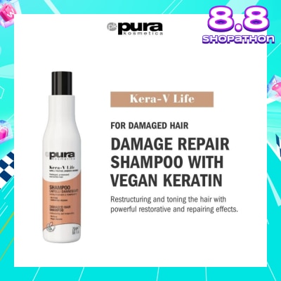 PURA KOSMETICA Kera-V Life Damaged Hair Shampoo (For Damaged Hair) 250ml