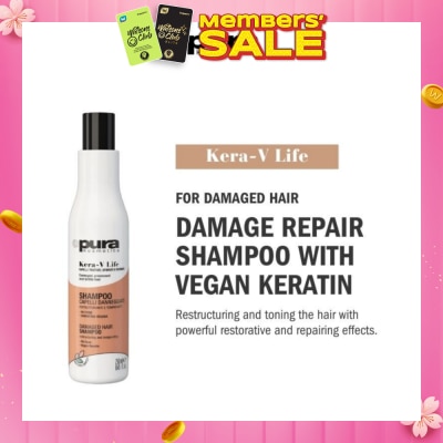 PURA KOSMETICA Kera-V Life Damaged Hair Shampoo (For Damaged Hair) 250ml