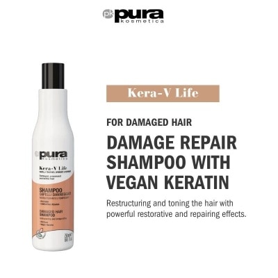 PURA KOSMETICA Kera-V Life Damaged Hair Shampoo (For Damaged Hair) 250ml