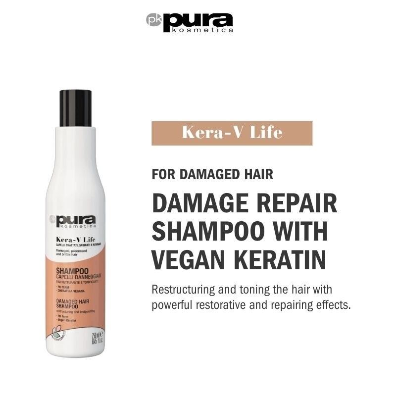 Kera-V Life Damaged Hair Shampoo (For Damaged Hair) 250ml