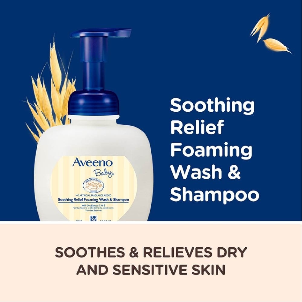 Soothing Relief Foaming Wash and Shampoo with Vitamin E and Natural Oat Extract (For Dry to Very Dry Sensitive Skin) 400ml