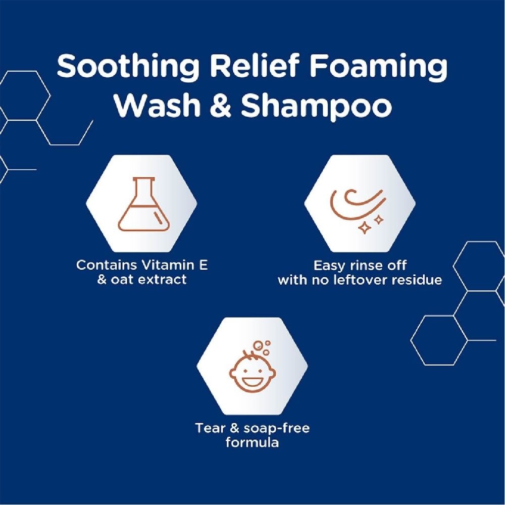 Soothing Relief Foaming Wash and Shampoo with Vitamin E and Natural Oat Extract (For Dry to Very Dry Sensitive Skin) 400ml