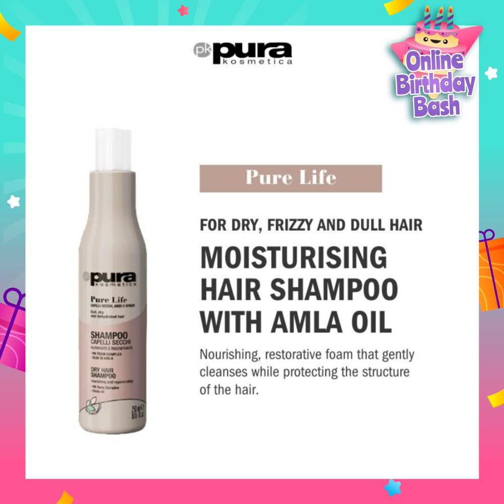 Pure Life Regenerating Shampoo (For Dry + Frizzy and Dull Hair) 250ml