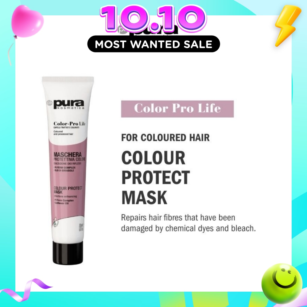 Color Pro Life Colour Protect Mask (For Dyed + Bleached & Coloured Hair) 200ml image