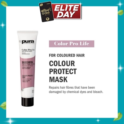 PURA KOSMETICA Color Pro Life Colour Protect Mask (For Dyed + Bleached & Coloured Hair) 200ml image