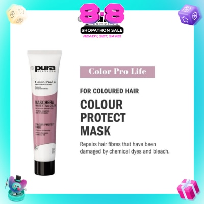 PURA KOSMETICA - Color Pro Life Colour Protect Mask (For Dyed + Bleached & Coloured Hair) 200ml